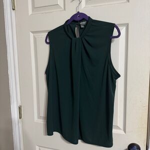 Worthington Green Sleeveless Blouse